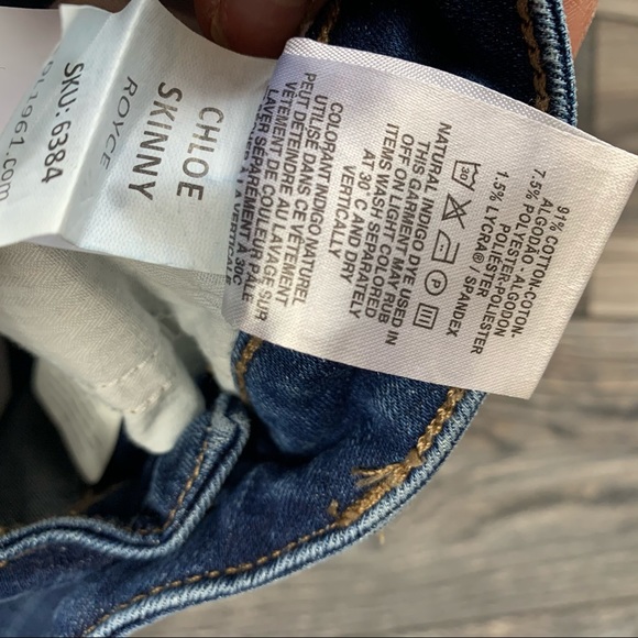 New! Girls DL1961 Chloe Distressed Jeans 10 - Picture 4 of 4